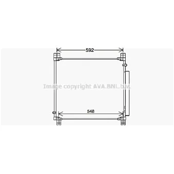 Condenseur, climatisation AVA QUALITY COOLING TO5749D