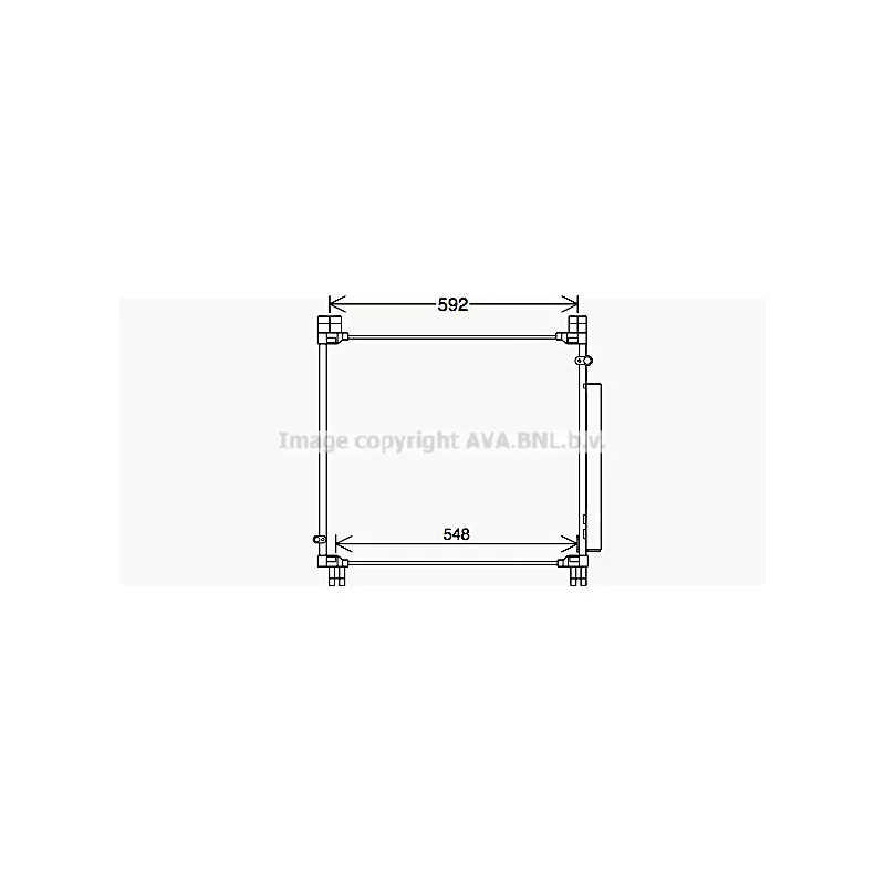 Condenseur, climatisation AVA QUALITY COOLING TO5749D
