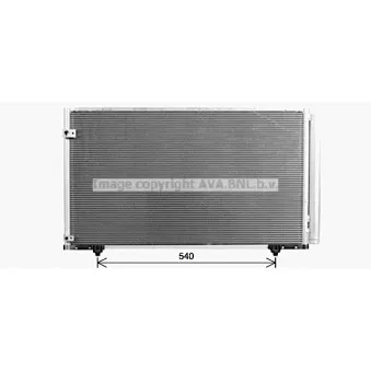 Condenseur, climatisation AVA QUALITY COOLING TO5756D