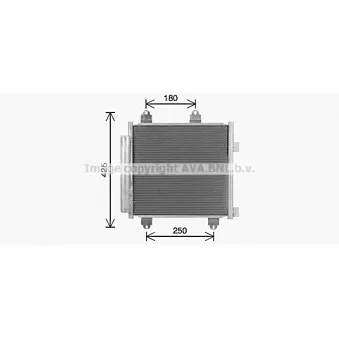 Condenseur, climatisation AVA QUALITY COOLING TO5765D