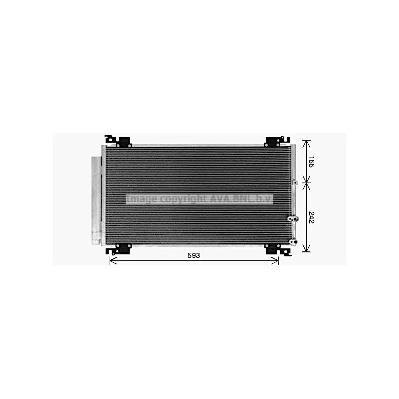 Condenseur, climatisation AVA QUALITY COOLING TO5766D
