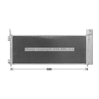 Condenseur, climatisation AVA QUALITY COOLING TO5779D