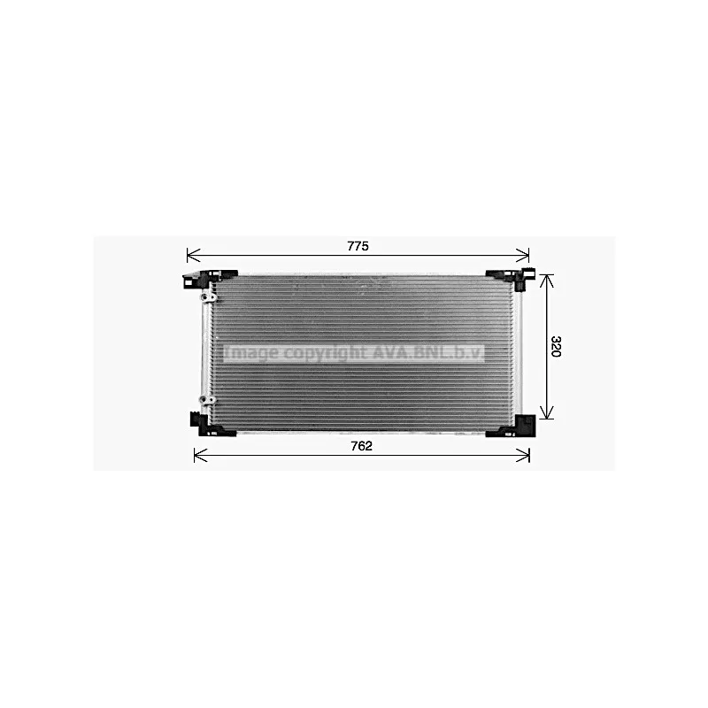 Condenseur, climatisation AVA QUALITY COOLING TO5784