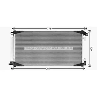 Condenseur, climatisation AVA QUALITY COOLING TO5789D
