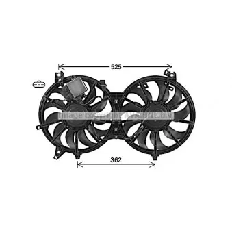 Ventilateur, refroidissement du moteur AVA QUALITY COOLING TO7762