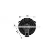 Moteur électrique, pulseur d'air habitacle AVA QUALITY COOLING TO8772 - Visuel 1