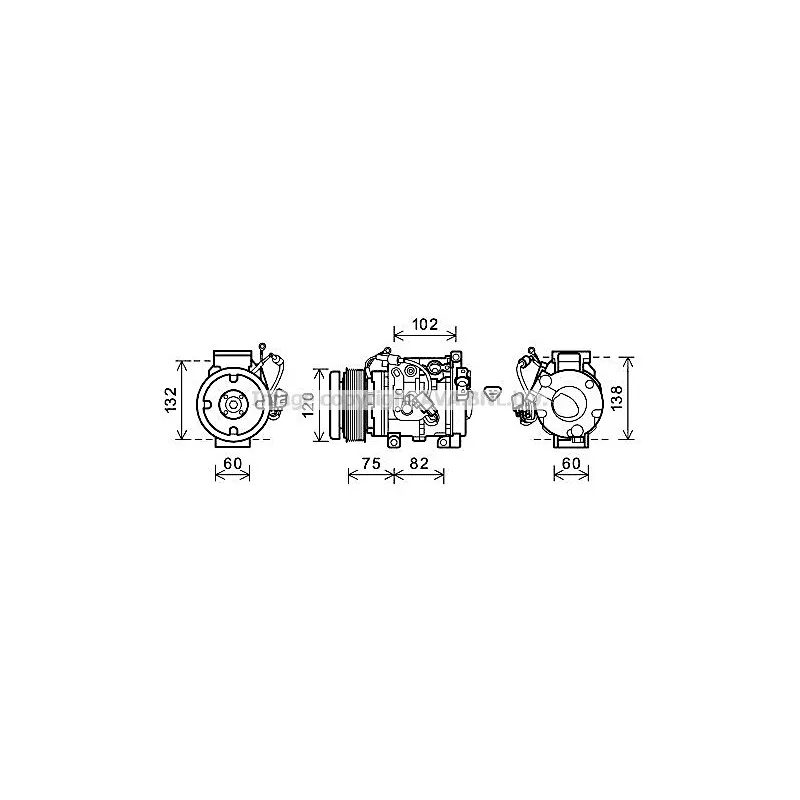 Compresseur, climatisation AVA QUALITY COOLING TOAK664