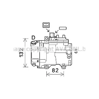 Compresseur, climatisation AVA QUALITY COOLING TOK723