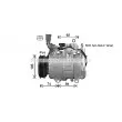 Compresseur, climatisation AVA QUALITY COOLING TOK763 - Visuel 1