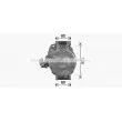 Compresseur, climatisation AVA QUALITY COOLING TOK775 - Visuel 3