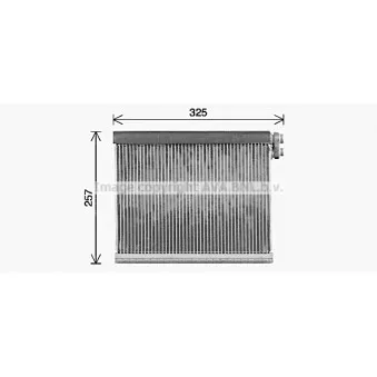 Évaporateur climatisation AVA QUALITY COOLING TOV778
