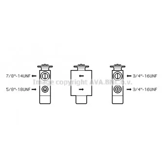Détendeur, climatisation AVA QUALITY COOLING VN1101