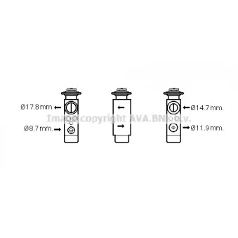 Détendeur, climatisation AVA QUALITY COOLING VN1113
