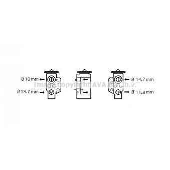 Détendeur, climatisation AVA QUALITY COOLING VN1243