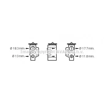 Détendeur, climatisation AVA QUALITY COOLING VN1311