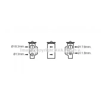 Détendeur, climatisation AVA QUALITY COOLING VN1333