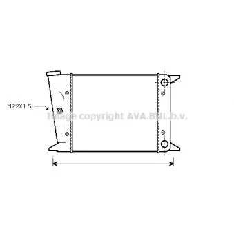 Radiateur, refroidissement du moteur AVA QUALITY COOLING