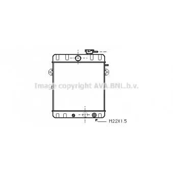 Radiateur, refroidissement du moteur AVA QUALITY COOLING VN2007