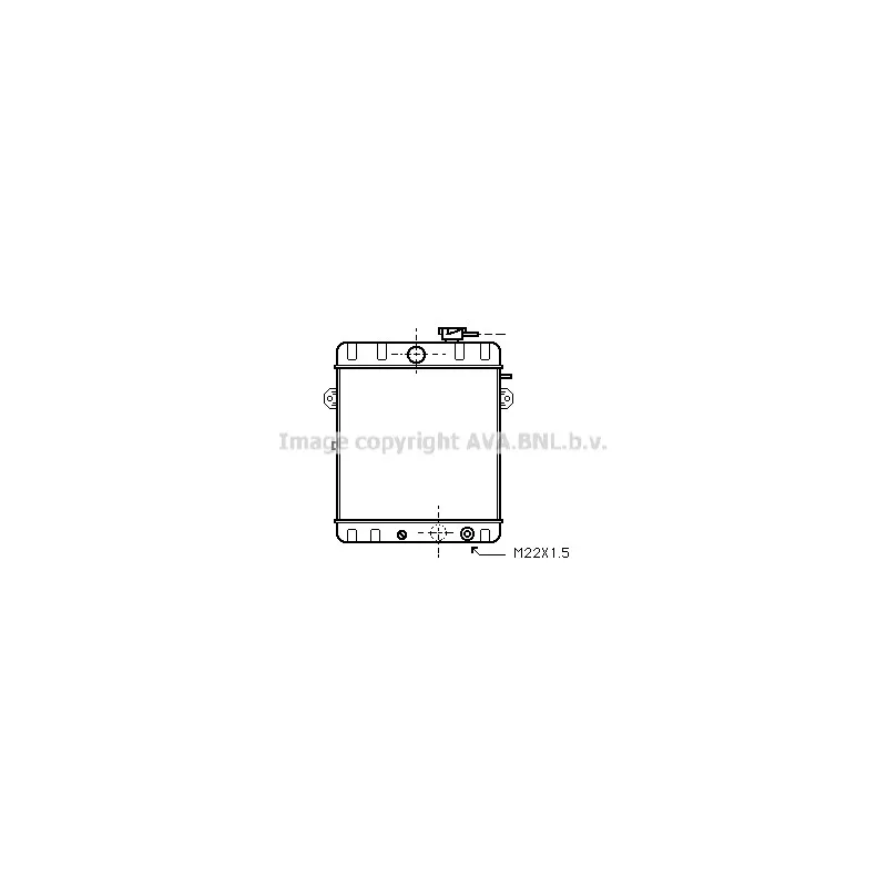 Radiateur, refroidissement du moteur AVA QUALITY COOLING VN2007