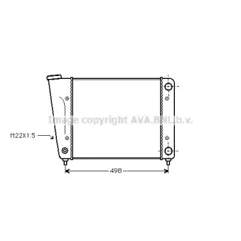 Radiateur, refroidissement du moteur AVA QUALITY COOLING VN2010