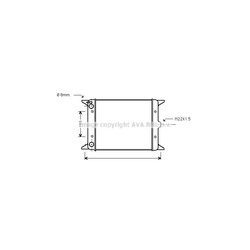 Radiateur, refroidissement du moteur AVA QUALITY COOLING VN2013