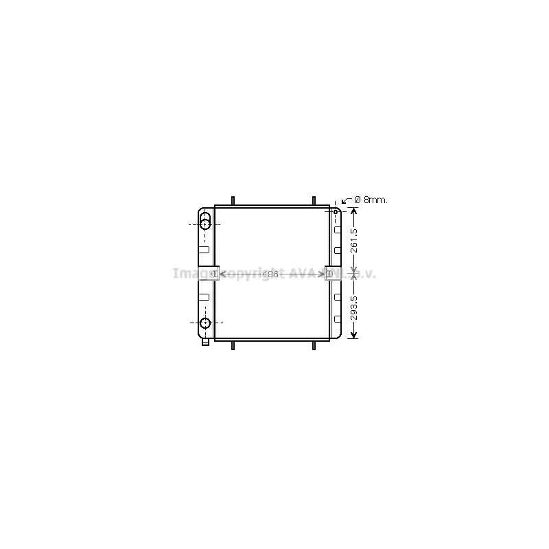 Radiateur, refroidissement du moteur AVA QUALITY COOLING VN2032