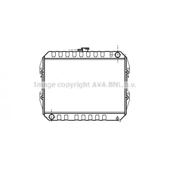 Radiateur, refroidissement du moteur AVA QUALITY COOLING VN2090