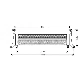 Radiateur, refroidissement du moteur AVA QUALITY COOLING VN2278