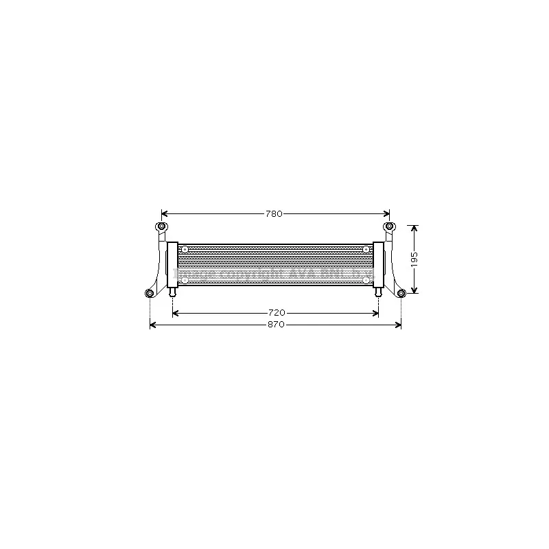 Radiateur, refroidissement du moteur AVA QUALITY COOLING VN2278