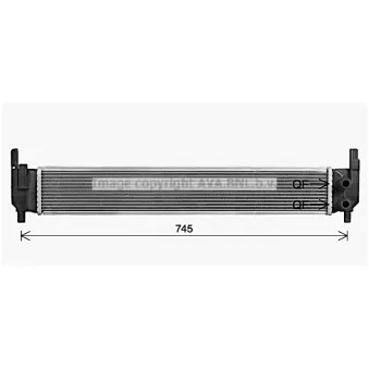 Radiateur, refroidissement du moteur AVA QUALITY COOLING VN2420