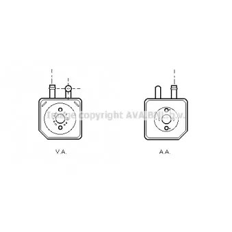Radiateur d'huile AVA QUALITY COOLING VN3082