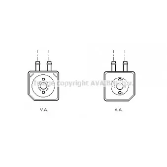 Radiateur d'huile AVA QUALITY COOLING VN3086