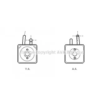 Radiateur d'huile AVA QUALITY COOLING VN3089