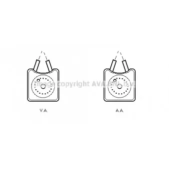 Radiateur d'huile AVA QUALITY COOLING VN3106