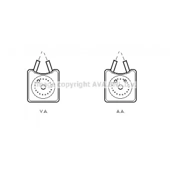 Radiateur d'huile AVA QUALITY COOLING VN3147