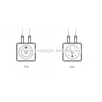 Radiateur d'huile AVA QUALITY COOLING VN3148