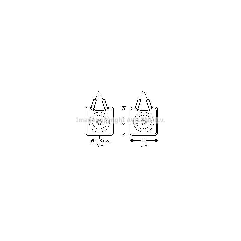 Radiateur d'huile AVA QUALITY COOLING VN3215