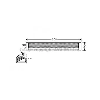 Radiateur d'huile, direction AVA QUALITY COOLING VN3264