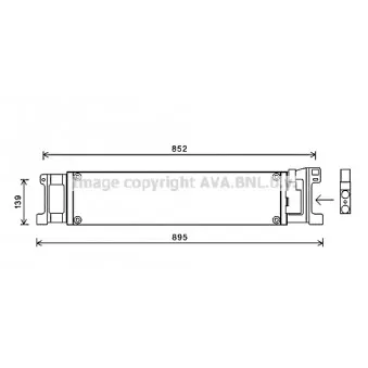 Radiateur d'huile de boîte automatique AVA QUALITY COOLING VN3307
