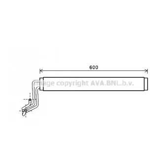 Radiateur d'huile, direction AVA QUALITY COOLING VN3308