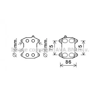 Radiateur d'huile AVA QUALITY COOLING VN3388