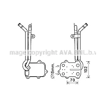 Radiateur d'huile AVA QUALITY COOLING VN3389