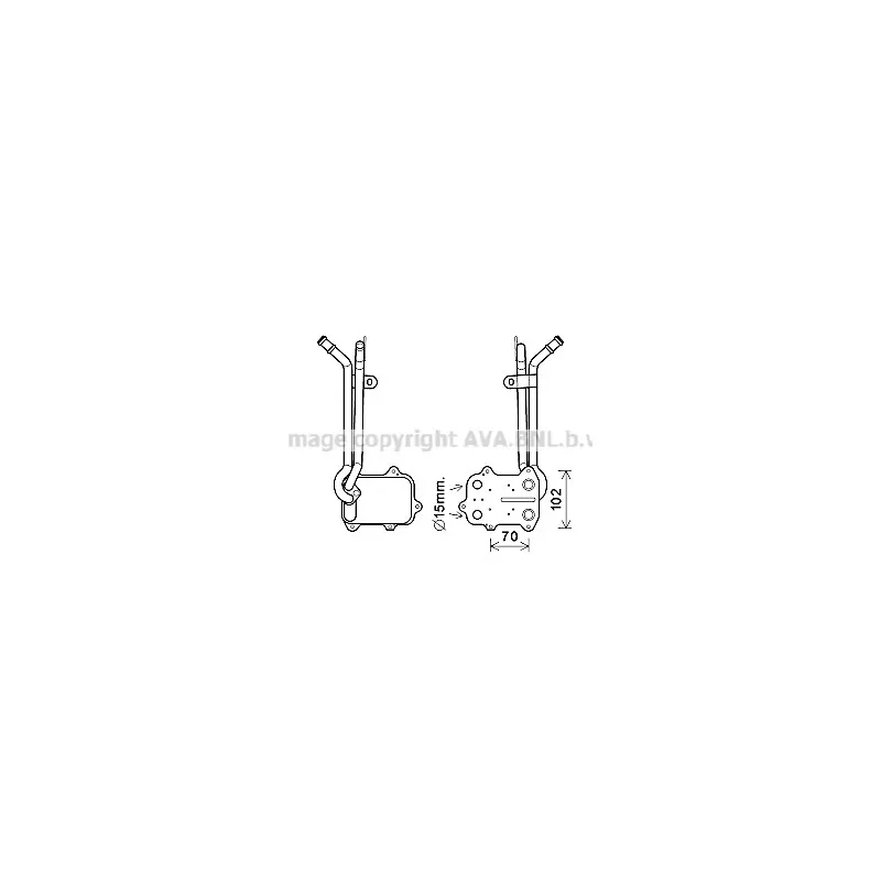 Radiateur d'huile AVA QUALITY COOLING VN3389