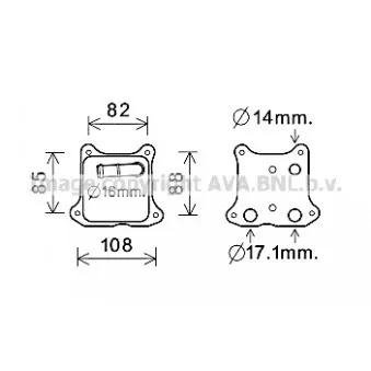 Radiateur d'huile AVA QUALITY COOLING VN3391