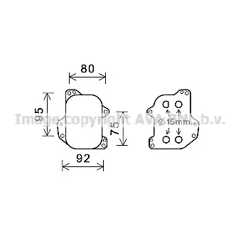 Radiateur d'huile AVA QUALITY COOLING VN3393