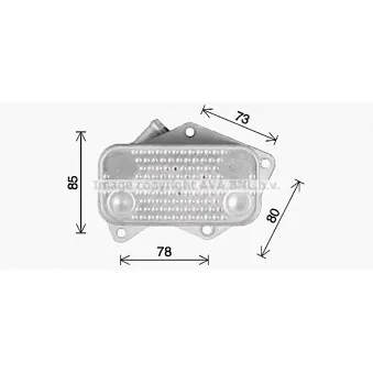 Radiateur d'huile AVA QUALITY COOLING VN3429