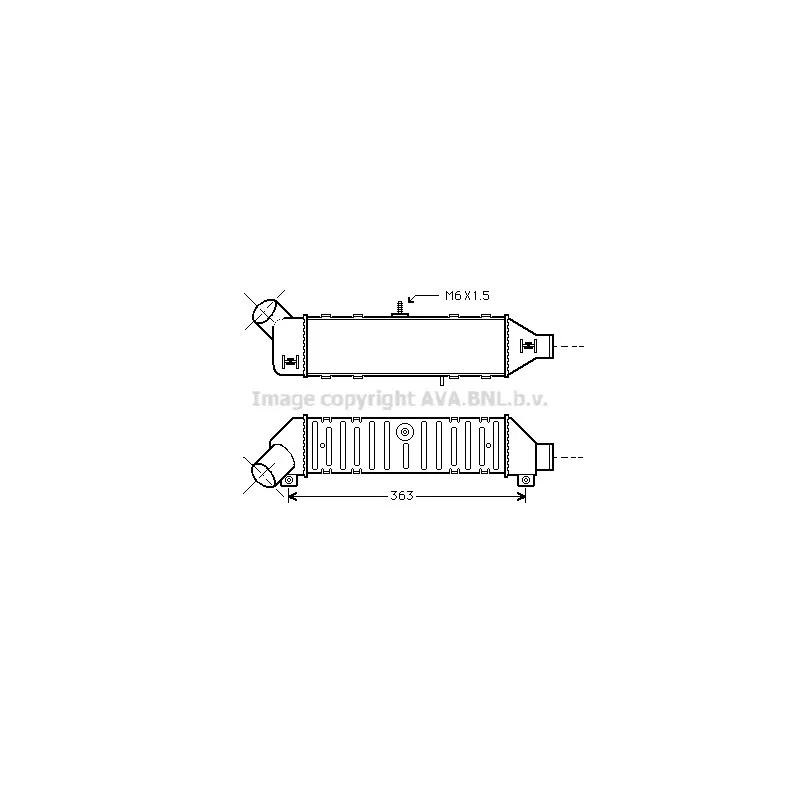 Intercooler, échangeur AVA QUALITY COOLING VN4136