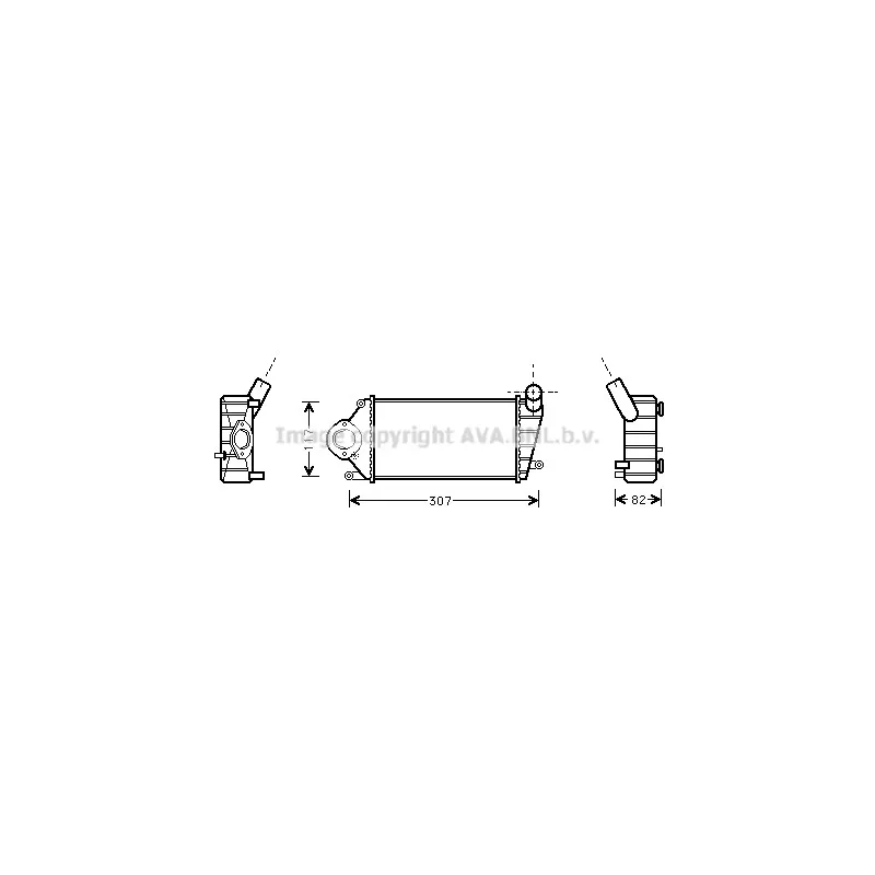 Intercooler, échangeur AVA QUALITY COOLING VN4194