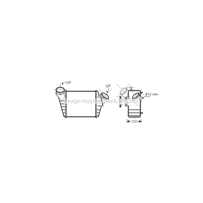 Intercooler, échangeur AVA QUALITY COOLING VN4219
