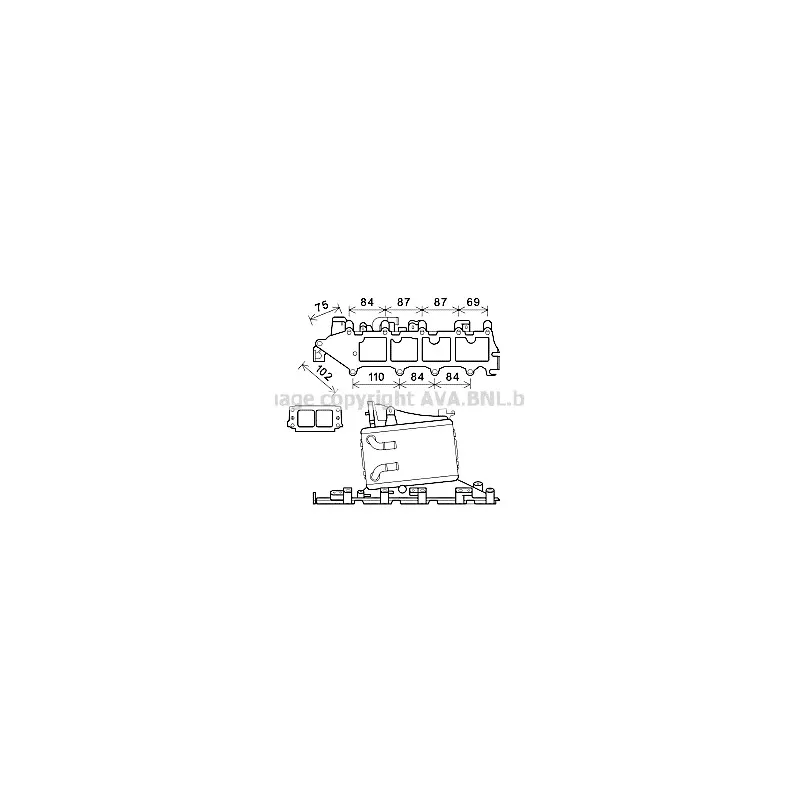 Intercooler, échangeur AVA QUALITY COOLING VN4361